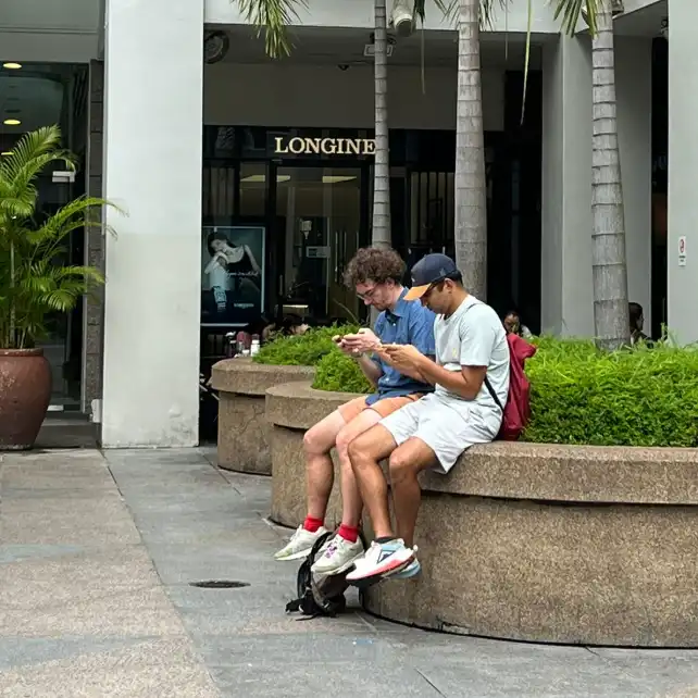Parents in Singapore looking up something to do with their kids